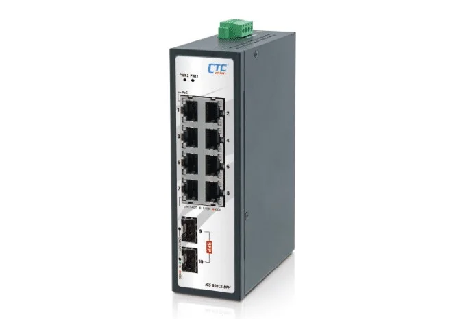 IGS-802CS-8PH -  Промышленный коммутатор GbE PoE